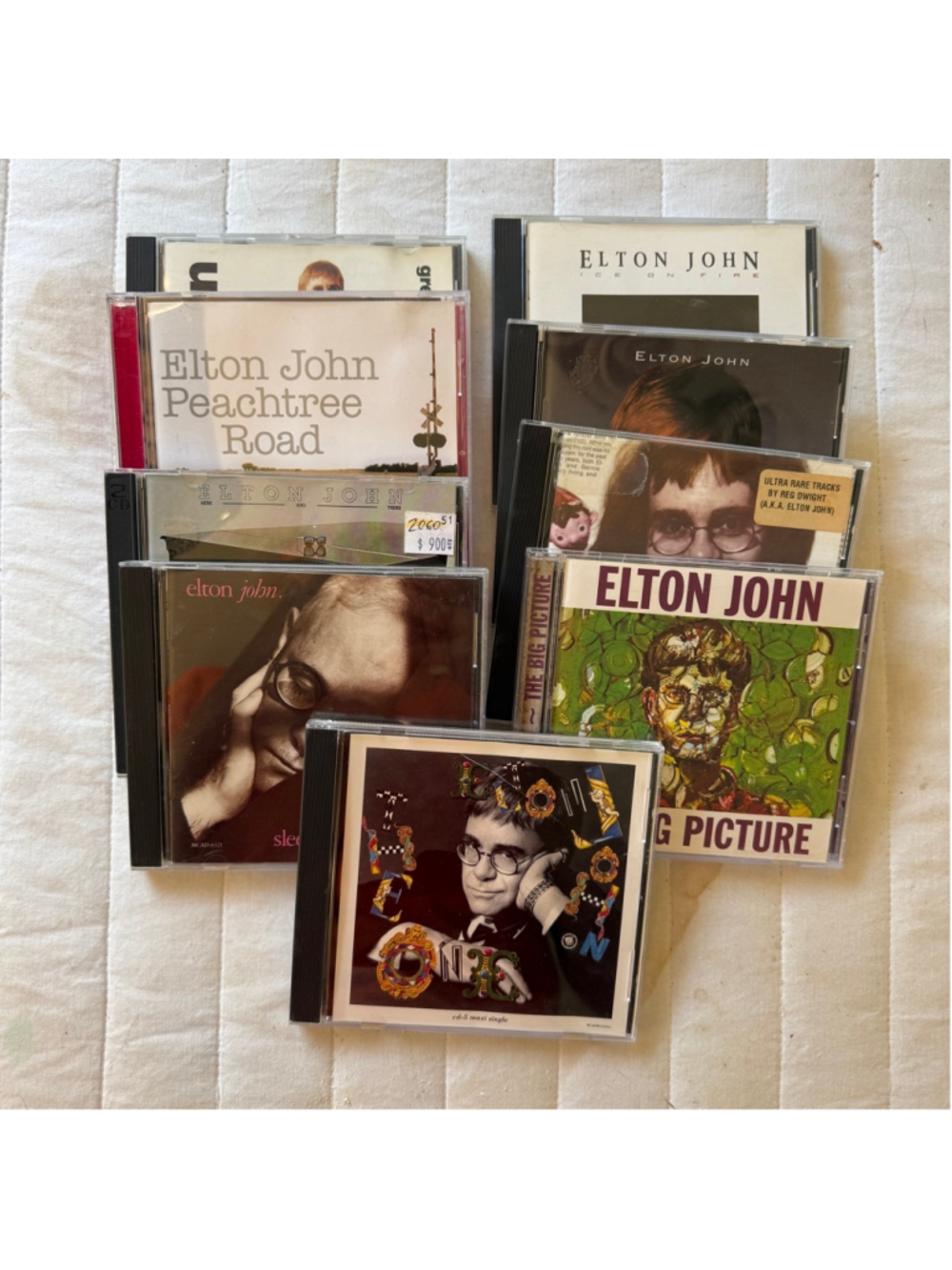Elton John CD Lot of 9 Albums Greatest Hits Classic Rock Collection Tested